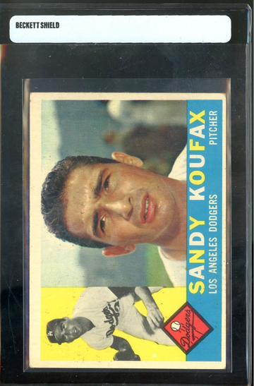 1960 SANDY KOUFAX #343 Topps Vintage Baseball Card Los Angeles Dodgers