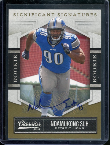 2010 Ndamukong Suh /299 ROOKIE AUTO RC Panini #176 Significant Signatures Lions