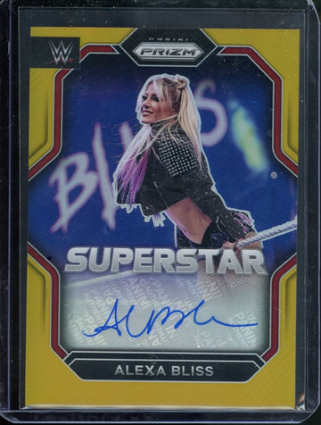 2023 ALEXA BLISS /10 GOLD PRIZM AUTO WWE Superstar Autograph Raw Wrestling