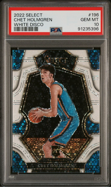2022 Select Chet Holmgren White Disco /75 PSA 10 Gem Mint