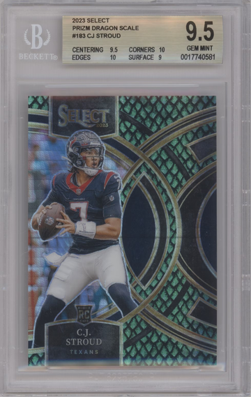 2023 Select CJ Stroud Dragon Scale /70 RC Rookie BGS 9.5 Gem