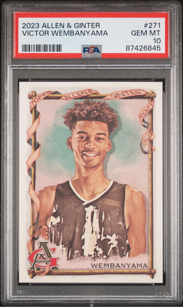 2023 TOPPS ALLEN & GINTER 271 VICTOR WEMBANYAMA RC PSA 10