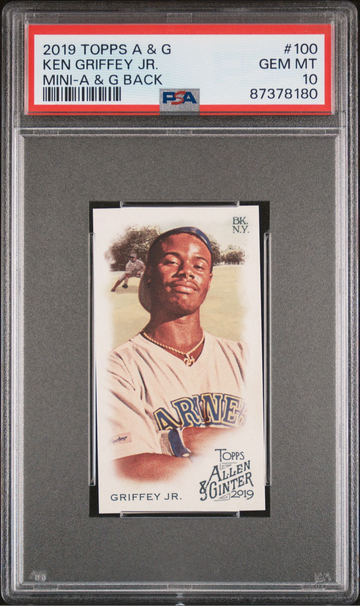 2019 Topps Allen & Ginter #100 Ken Griffey Jr Mini A&G Back PSA 10 POP 2