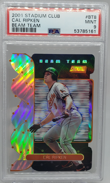 2001 Stadium Club Beam Team #BT8 Cal Ripken Jr #100/500 PSA 9 POP 2