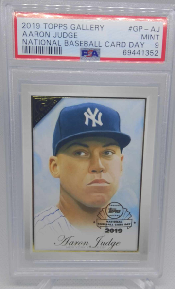 2019 Topps Gallery #GP-AJ Aaron Judge National Baseball Card Day PSA 9