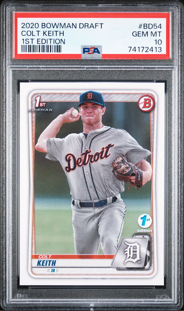 2020 Bowman Draft 1st Edition #BD54 Colt Keith PSA 10