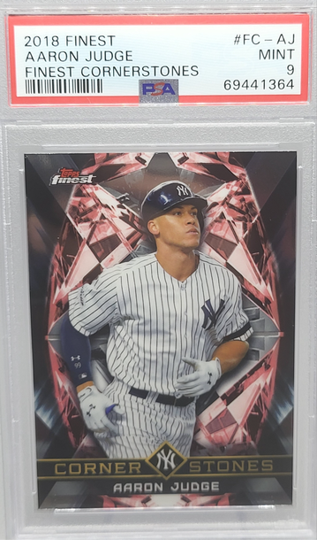 2018 Finest #FC-AJ Aaron Judge Finest Cornerstones PSA 9