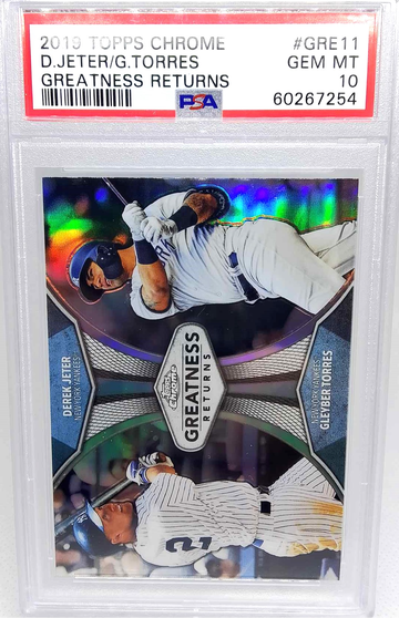 2019 Topps Chrome #GRE11 Derek Jeter Greatness Returns PSA 10