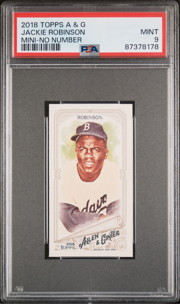 2018 Topps A & G Jackie Robinson "No Number" Mini  PSA 9