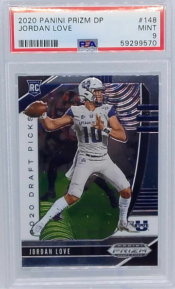 2020 Panini Prizm Draft Picks #148 Jordan Love PSA 9  RC