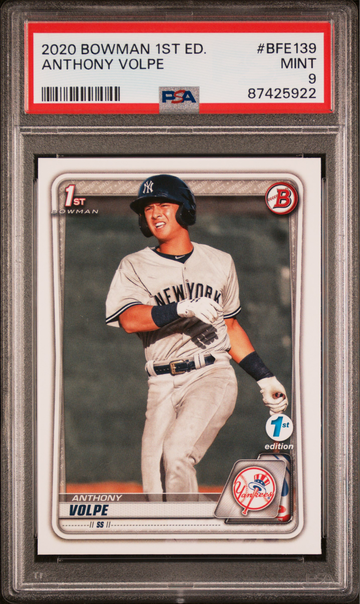 2020 BOWMAN 1ST EDITION #BFE 139 Anthony Volpe PSA 9 RC