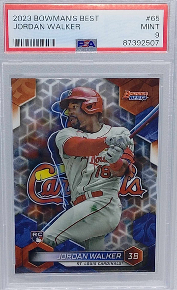 2023 Bowman' Best #65 Jordan Walker RC PSA 9