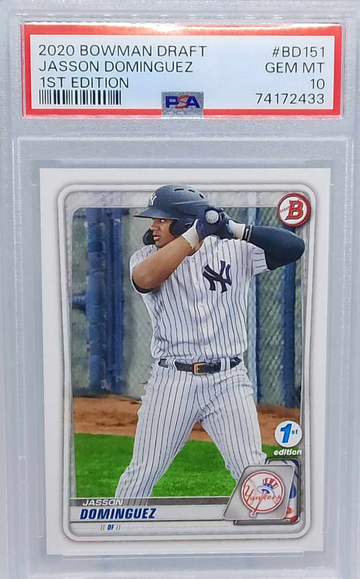 2020 BOWMAN DRAFT 1ST EDITION #BD 151 Jasson Dominguez PSA 10