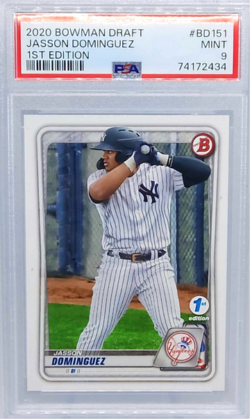 2020 BOWMAN DRAFT 1ST EDITION #BD 151 Jasson Dominguez PSA 9
