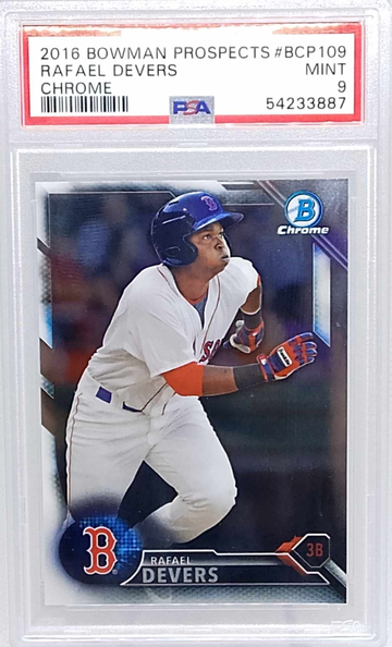 2016 Bowman Chrome Prospects #BCP 109 Rafael Devers  PSA 9
