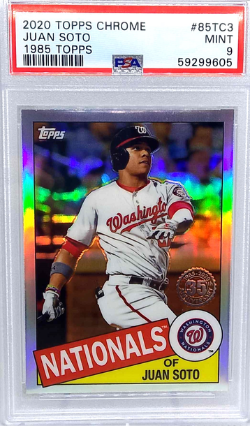 2020 Topps Chrome #85TC3 1985 Topps Baseball Juan Soto PSA 9
