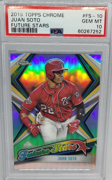 2019 Topps Chrome #FS-10 Juan Soto Future Stars PSA 10