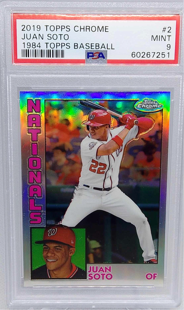2019 Topps Chrome #84TC-2 Juan Soto 1984 Topps PSA 9