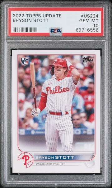 2022 Topps Update #US224 Bryson Stott RC PSA 10