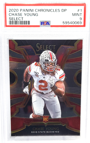 2020 Panini Chronicles Draft Picks Select #1 Chase Young PSA 9