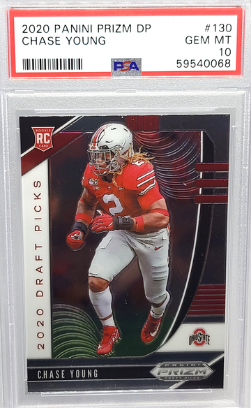 2020 Panini Prizm Draft Picks #130 Chase Young RC PSA 10