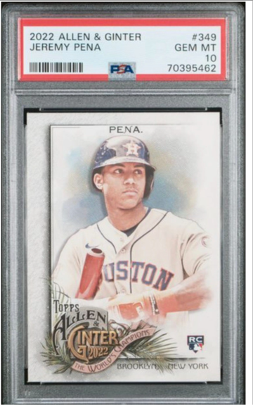 2022 Allen & Ginter #349 Jeremy Pena RC PSA 10