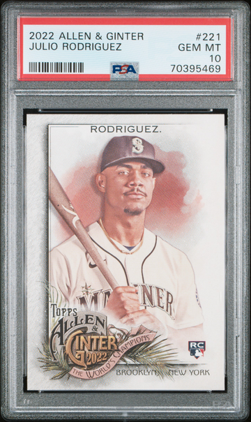 2022 Allen & Ginter #221 Julio Rodriguez RC PSA 10
