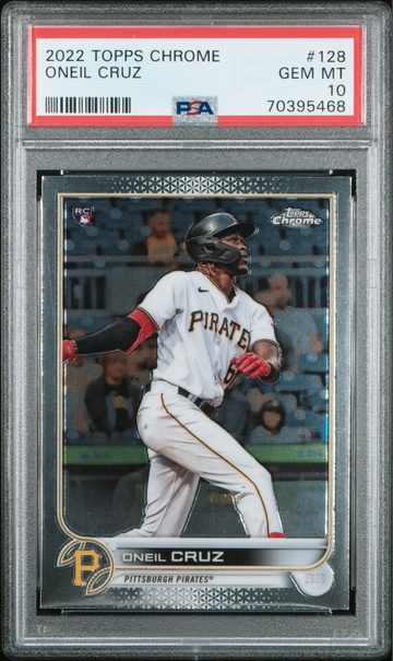 2022 Topps Chrome #128 ONeil Cruz RC PSA 10