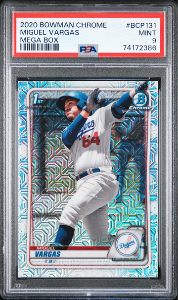 2020 Bowman Chrome Mega Box Miguel Vargas PSA 9 RC