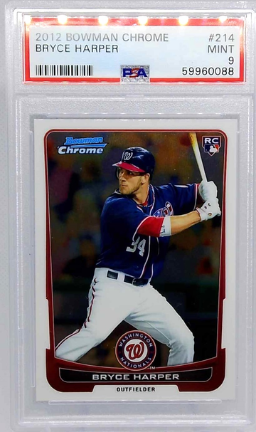 2012 Bowman Chrome #214 Bryce Harper RC PSA 9