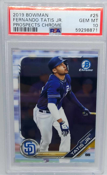2019 Bowman Chrome Prospects #BCP-25 Fernando Tatis Jr RC PSA 10