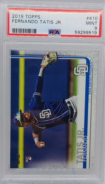2019 Topps #410 Fernando Tatis RC PSA 9