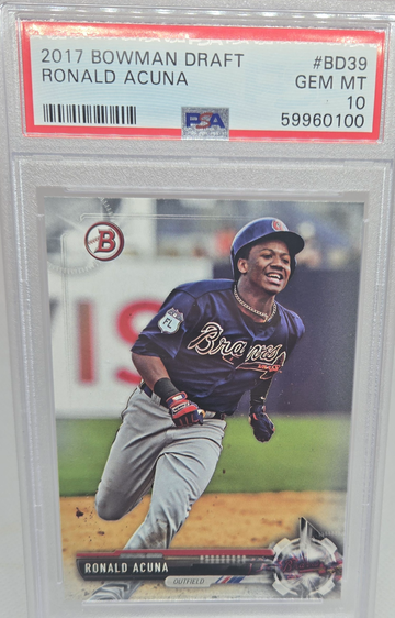 2017 Bowman Draft #BD39 Ronald Acuna PSA 10