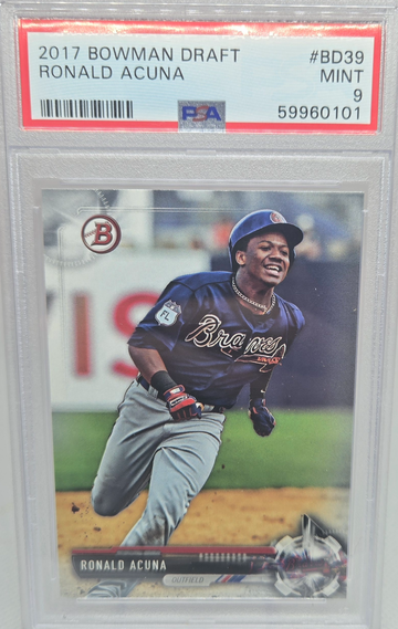 2017 Bowman Draft #BD39 Ronald Acuna PSA 9
