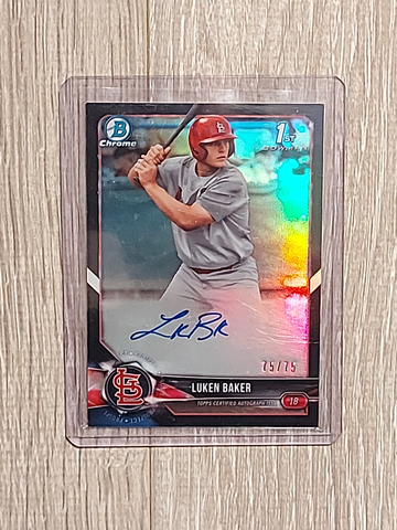 2018 Bowman Luken Baker Black Refractor Auto