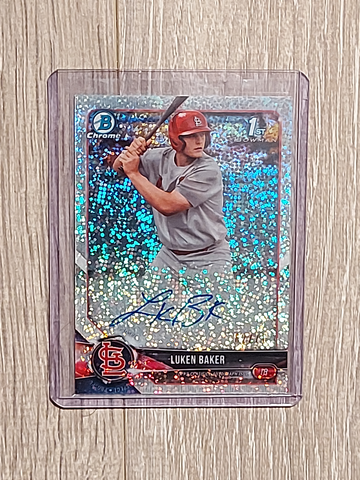 2018 Bowman Luken Baker Sparkle Refractor Auto