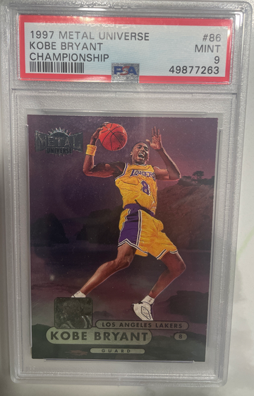 1997 Metal Kobe Bryant #86 PSA 9 HOF Mamba