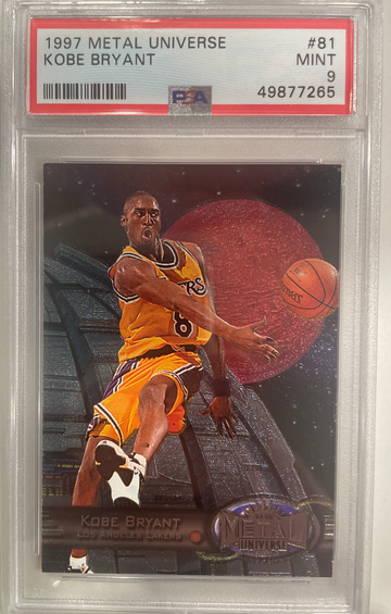 1997 Metal Universe Kobe Bryant #81 PSA 9 - Mamba HOF