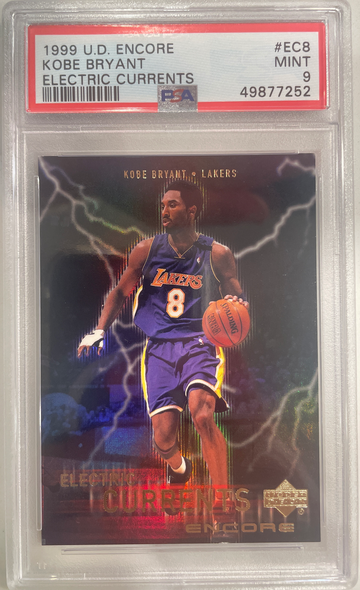 1999 UD Encore Kobe Bryant #EC8 Electric Currents PSA 9 - Mamba HOF Insert