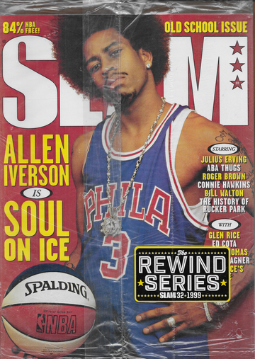 Slam Magazine 32: Allen Iverson (SLAM Rewind Series) Old School Issue Philadelphia 76ers March 1999