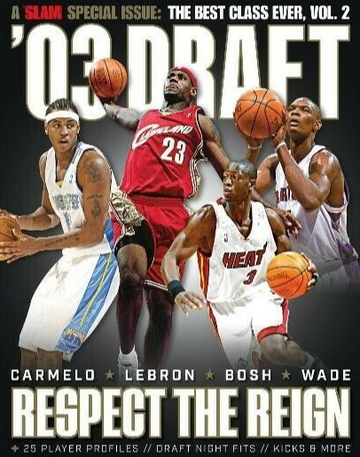 Slam Magazine 2003 NBA Draft Special LeBron James Dwyane Wade Carmelo Anthony Chris Bosh