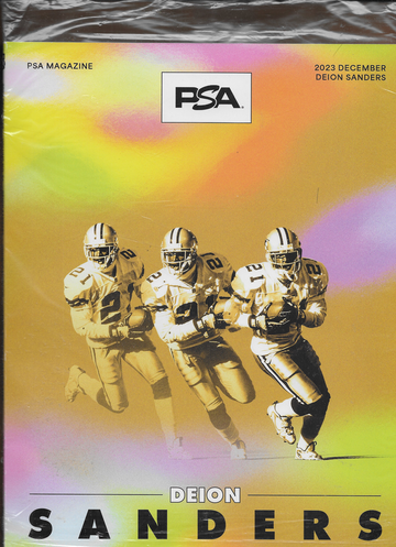PSA Graded Card Monthly Price Guide Magazine December 2023 Deion Sanders Dallas Cowboys