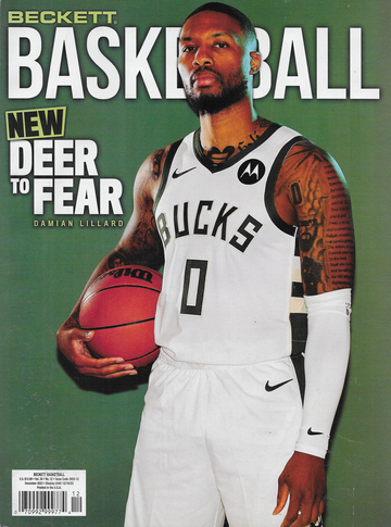 Beckett Basketball Card Monthly Price Guide Magazine December 2023 Damian Lillard Milwaukee Bucks