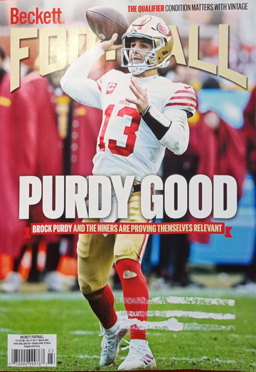 Beckett Football Card Monthly Price Guide Magazine March 2024 Brock Purdy San Francisco 49ers