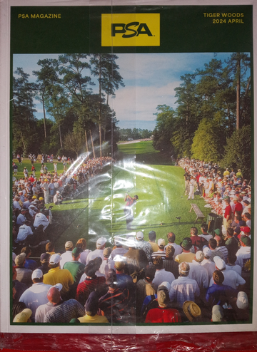 PSA Graded Card Monthly Price Guide Magazine April 2024 Tiger Woods Sunday at The Masters