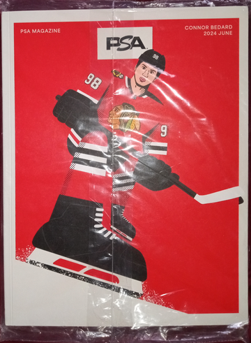PSA Graded Card Monthly Price Guide Magazine June 2024 Connor Bedard Chicago Blackhawks