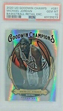 2020 Upper Deck UD Goodwin Champions Basketball Retail Exclusive Foil GB1 Michael Jordan PSA 10 Gem Mint