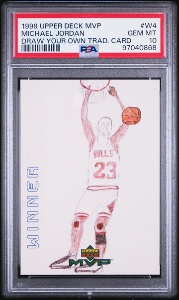 1999 Upper Deck UD MVP Draw Your Own Trading Card Winner W4 Michael Jordan Chicago Bulls Daniel Garrett PSA 10 Gem Mint