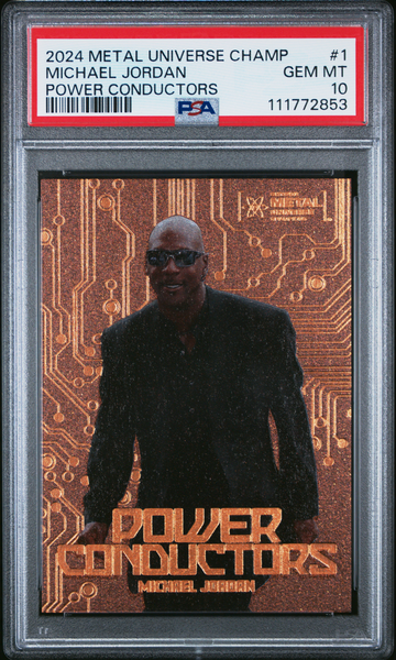 2024 Upper Deck UD SkyBox Metal Universe Champions Power Conductors PC-1 Michael Jordan PSA 10 Gem Mint
