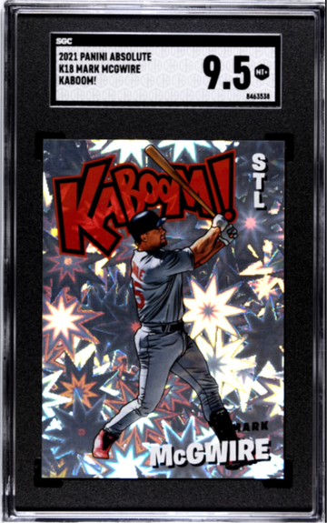 2021 Panini Absolute Kaboom! Mark McGwire SGC 9.5 #K18 CASE HIT SSP